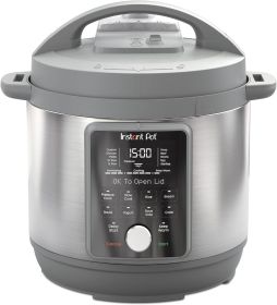 Pot Duo Plus, 8-Quart Whisper Quiet 9-in-1 Electric Pressure Cooker, Slow Rice Cooker, Steamer, SautÃ©, Yogurt Maker, Warmer