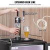 Beer Kegerator, Dual Tap Draft Beer Dispenser, Full Size Keg Refrigerator With Shelves, CO2 Cylinder, Drip Tray & Rail, 32¬∞F- 50¬∞F Temperature