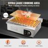 Commercial Electric Griddle, 21", 1600W Countertop Flat Top Grill, Stainless Steel Teppanyaki Grill, 122-572 degree Fahrenheit Adjustable Temp C